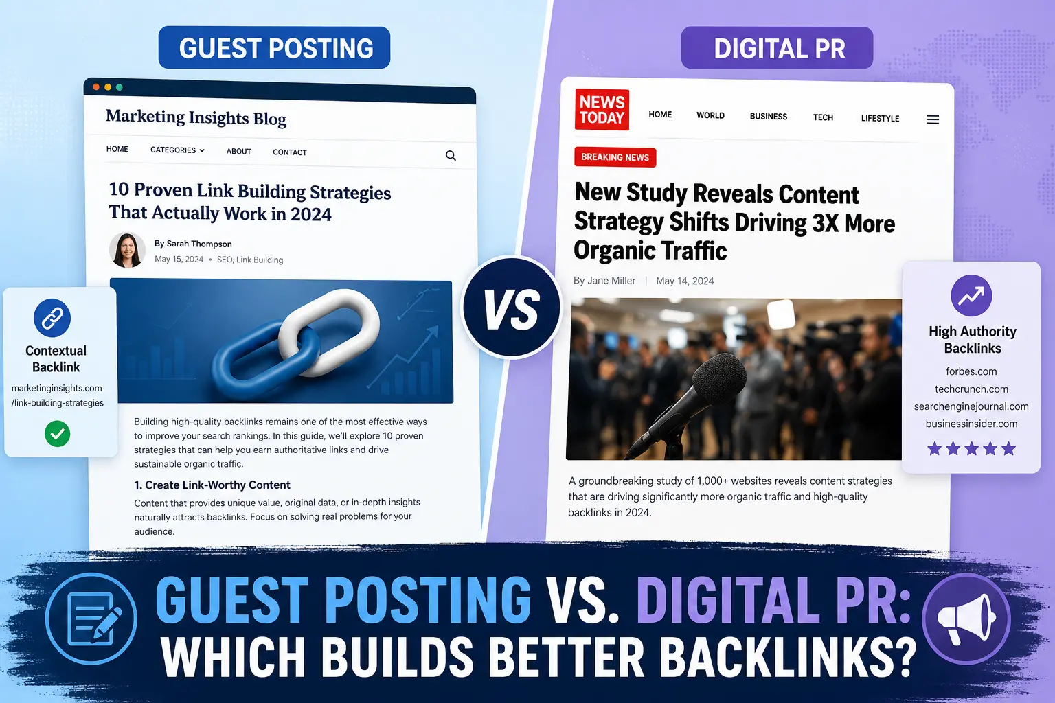Guest Posting vs Digital PR: Which Builds Better Backlinks