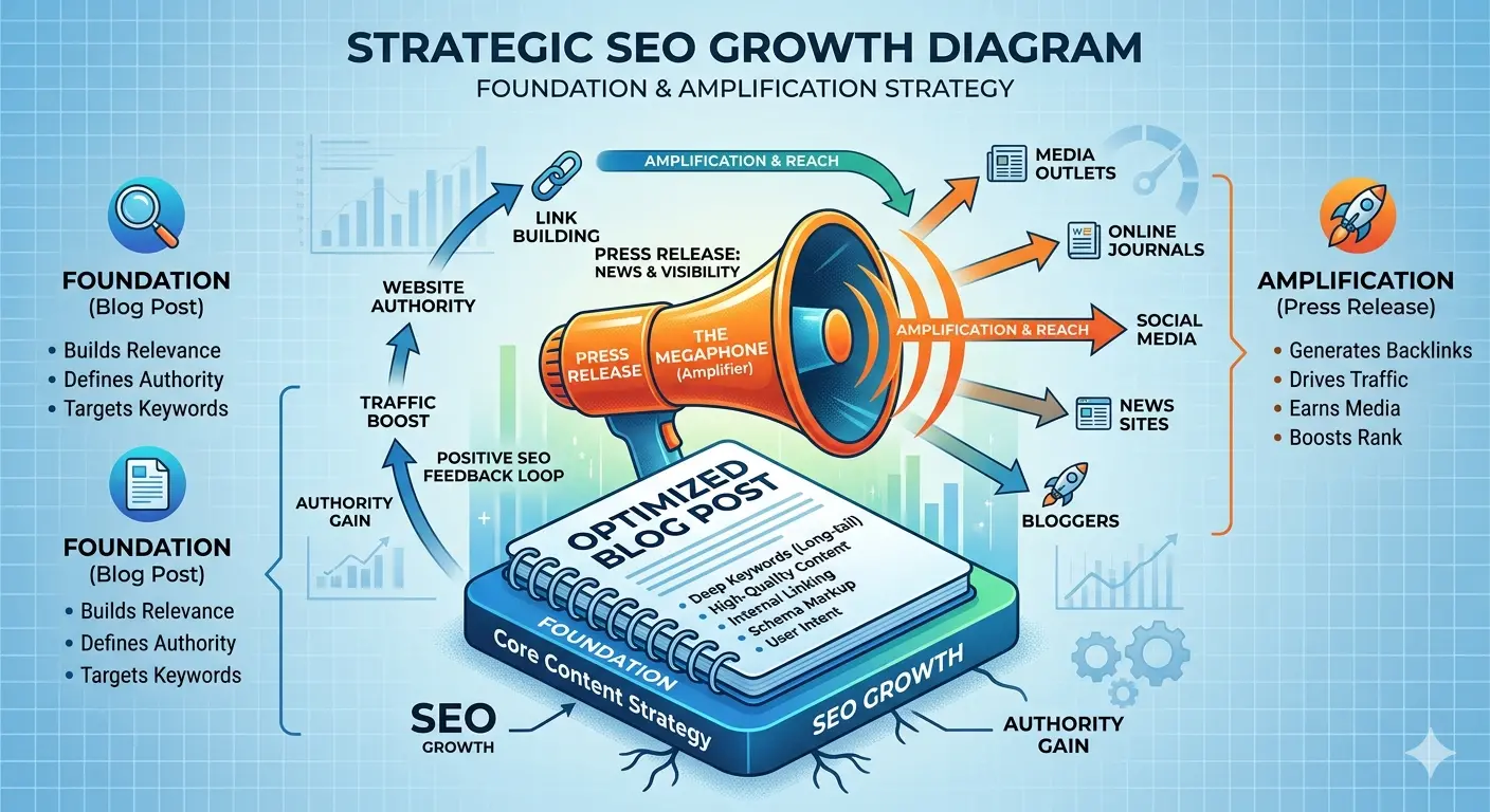 Press Release vs Blog Post for SEO: Which Should You Publish First