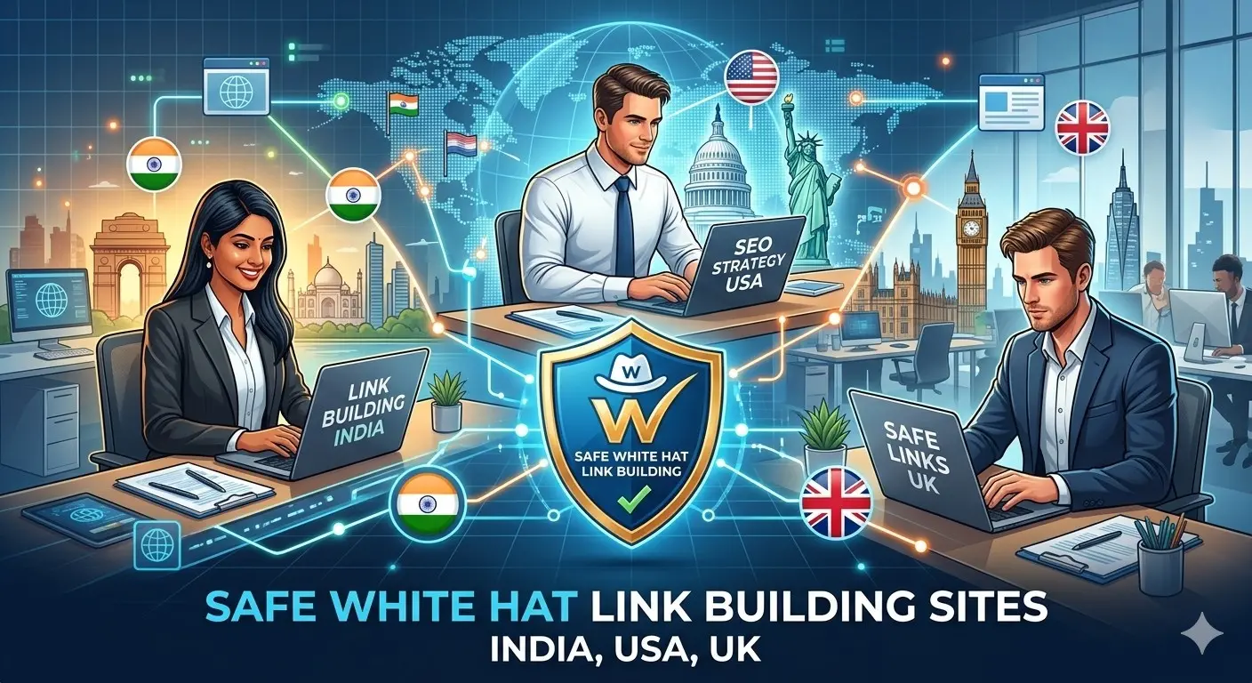 Safe White Hat Link Building Sites India, USA, UK