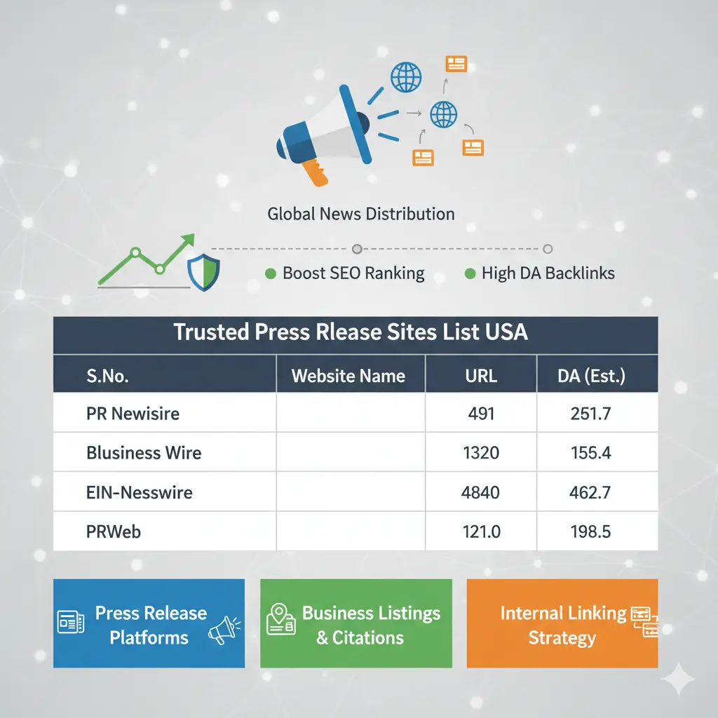 Trusted Press Release Sites List USA